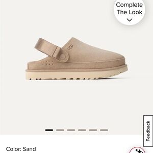 UGG Sand Goldenstar Suede Clogs